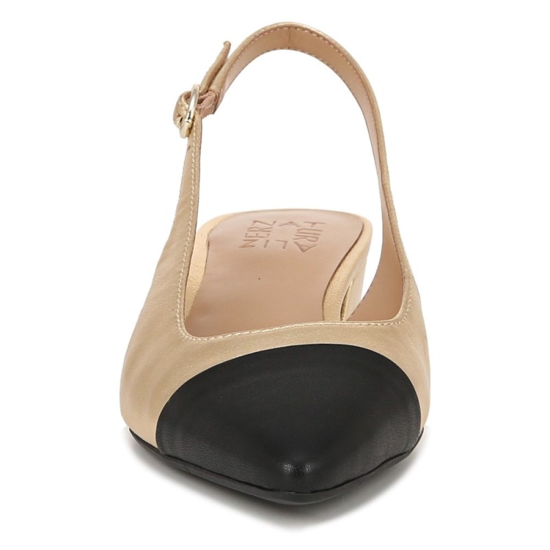 Naturalizer Banks Slingback Womens Dark Gold / Black Slingbacks VJ19-7589E9