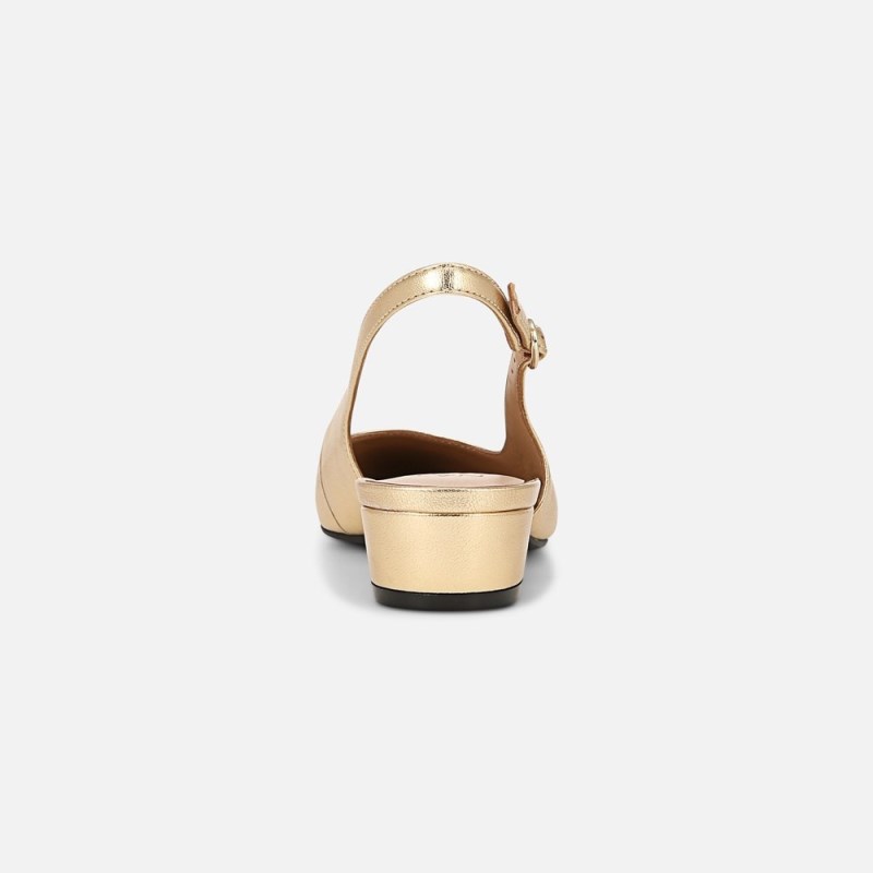 Naturalizer Banks Slingback Womens Dark Gold / Black Slingbacks VJ19-7589E9