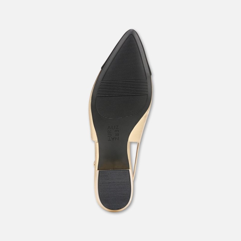Naturalizer Banks Slingback Womens Dark Gold / Black Slingbacks VJ19-7589E9