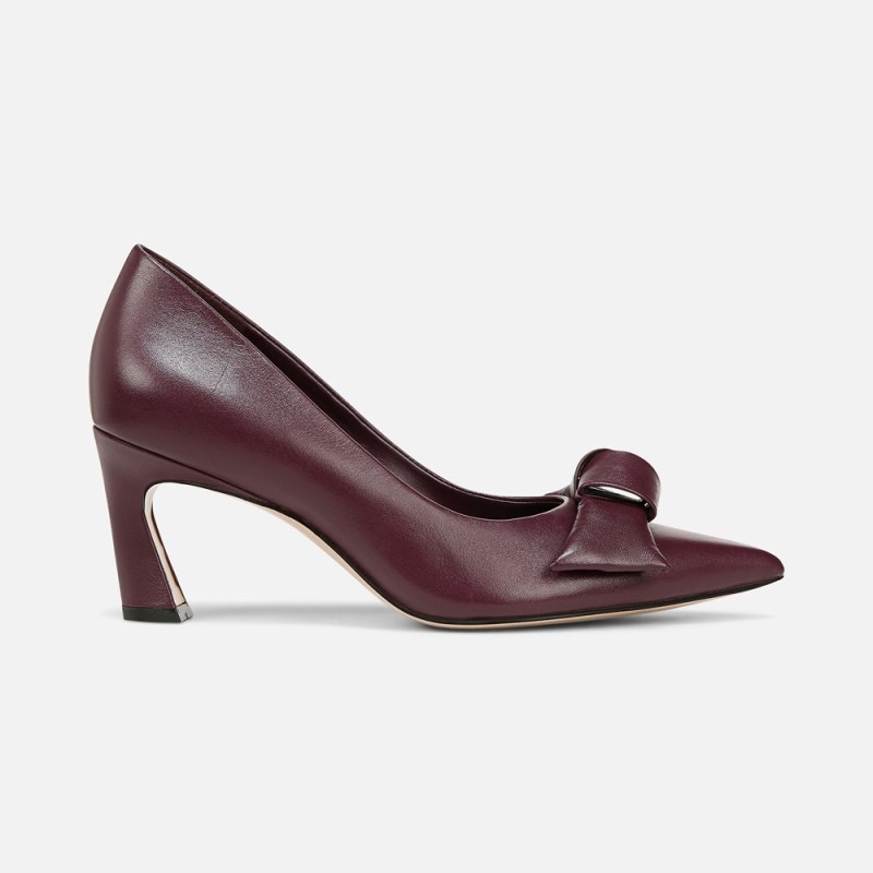 Naturalizer 27 EDIT Emery Bow Pump Womens Deep Purple Pumps OI95-5925J5