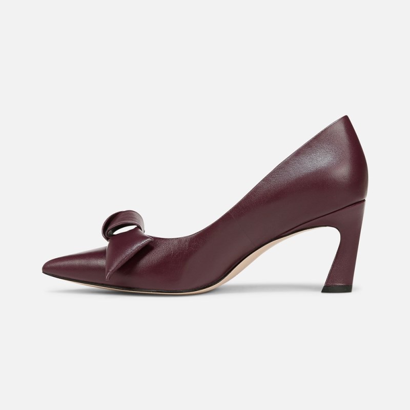 Naturalizer 27 EDIT Emery Bow Pump Womens Deep Purple Pumps OI95-5925J5