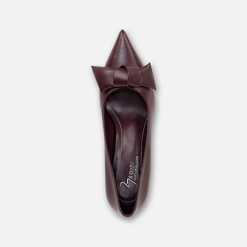 Naturalizer 27 EDIT Emery Bow Pump Womens Deep Purple Pumps OI95-5925J5