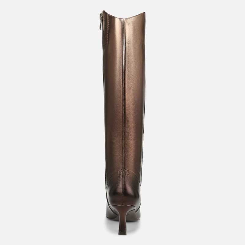 Naturalizer Deesha Unity Boot by Deepica Mutyala Womens Gold Metallic Kitten Heel Boots IK29-0179F8