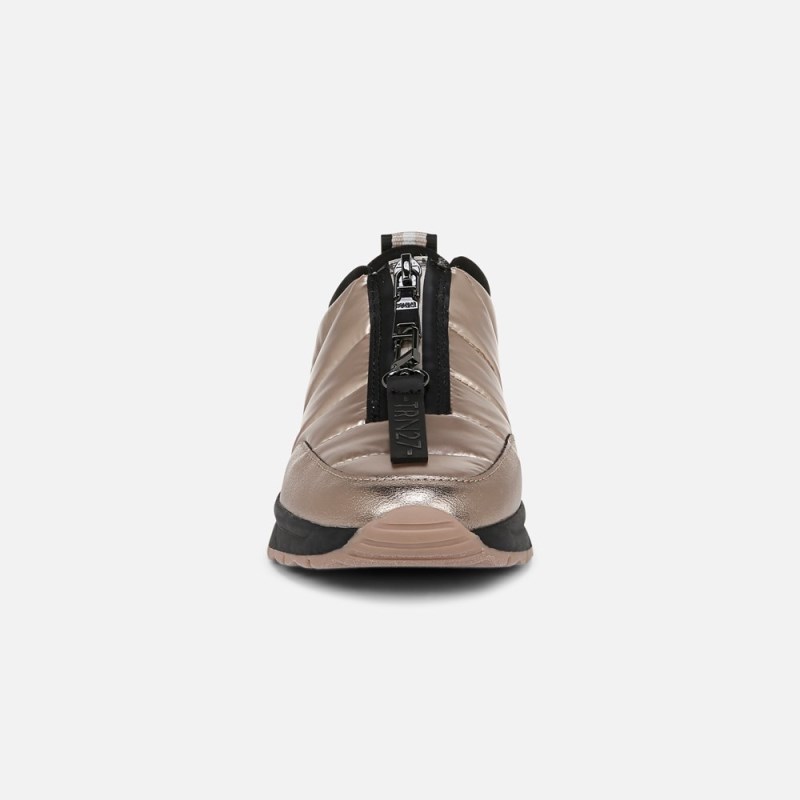 Naturalizer Think Royln Low-Breakaway Water Repellent Sneaker Womens Gold Slip On Sneakers BS07-1927T7