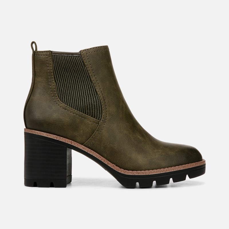 Naturalizer Madalynn Gore Water Repellent Bootie Womens Green Booties GU40-4780L1