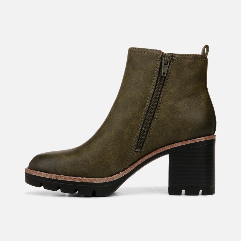 Naturalizer Madalynn Gore Water Repellent Bootie Womens Green Booties GU40-4780L1