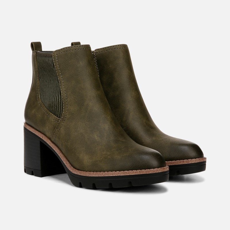 Naturalizer Madalynn Gore Water Repellent Bootie Womens Green Booties GU40-4780L1
