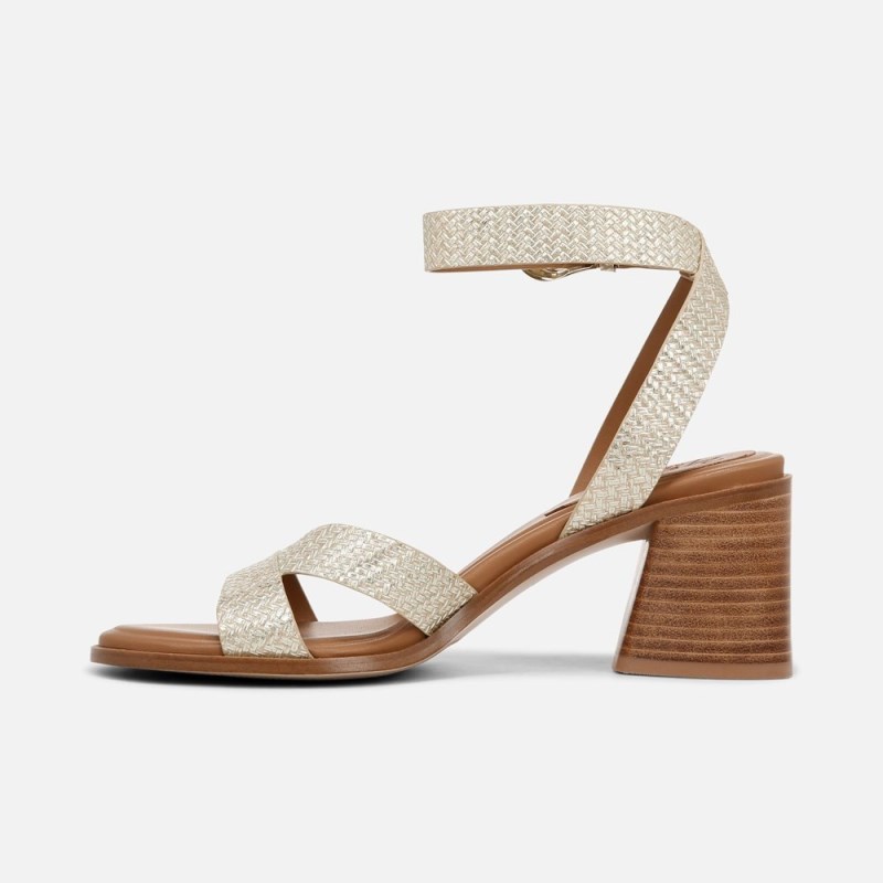 Naturalizer 27 EDIT Yumi Ankle Strap Sandal Womens Grey Brown Heeled Sandals ZB56-6376F7