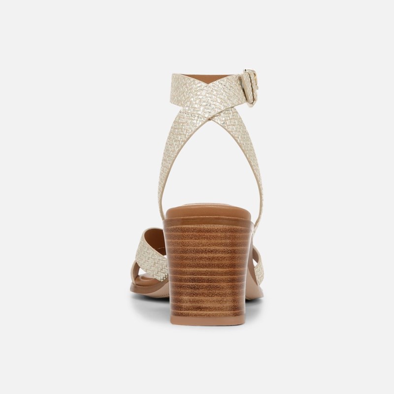 Naturalizer 27 EDIT Yumi Ankle Strap Sandal Womens Grey Brown Heeled Sandals ZB56-6376F7