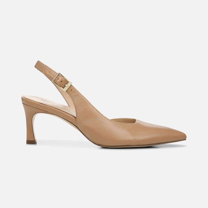 Naturalizer 27 Edit Felicia Slingback Womens Grey Brown Pumps TU58-8278Q4