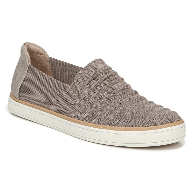 Naturalizer SOUL Kemper Slip On Sneaker Womens Grey Brown Slip On Sneakers KH99-2389C7