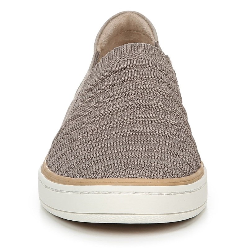 Naturalizer SOUL Kemper Slip On Sneaker Womens Grey Brown Slip On Sneakers KH99-2389C7
