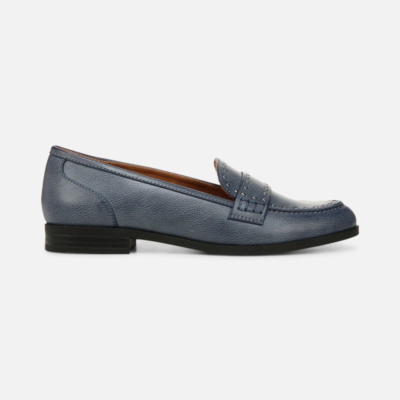 Naturalizer Milo Stud Loafer Womens Indigo Blue Loafers XH82-9942F3