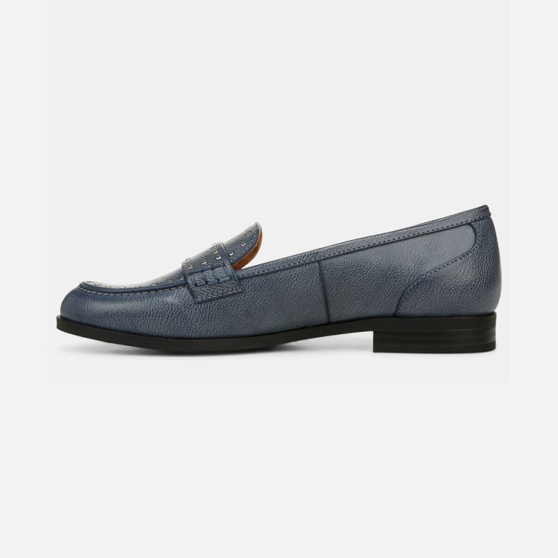 Naturalizer Milo Stud Loafer Womens Indigo Blue Loafers XH82-9942F3