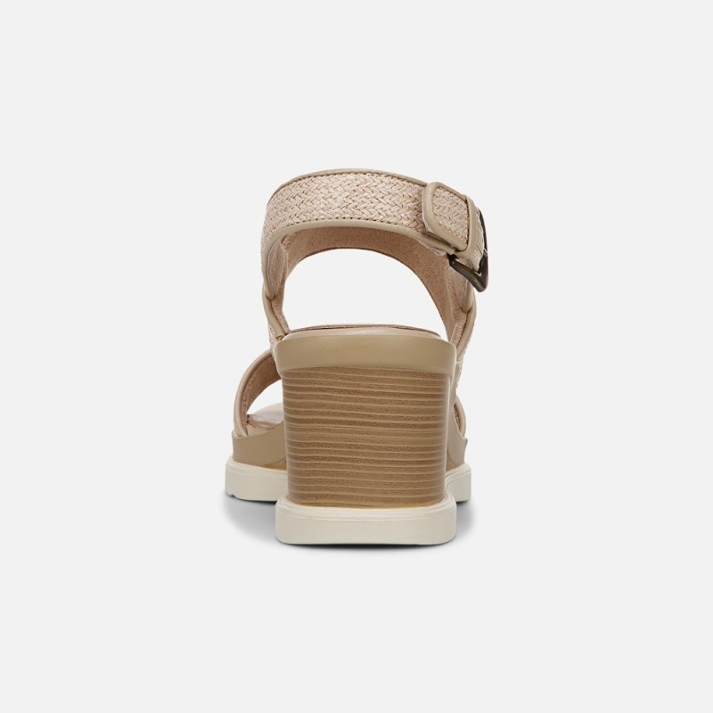Naturalizer SOUL Livia 2 Wedge Sandal Womens Light Beige Wedges ID67-1577R3