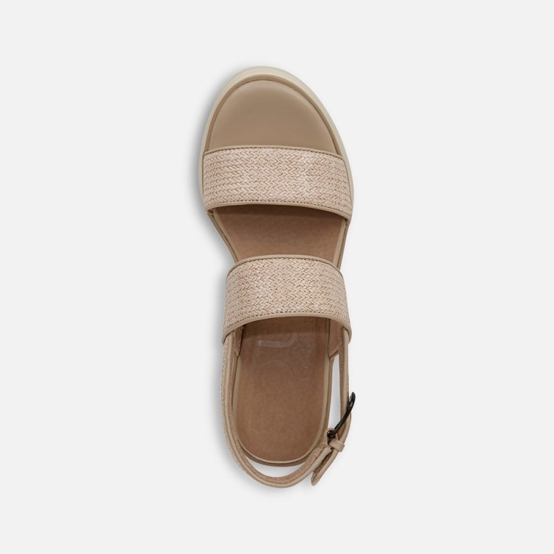 Naturalizer SOUL Livia 2 Wedge Sandal Womens Light Beige Wedges ID67-1577R3