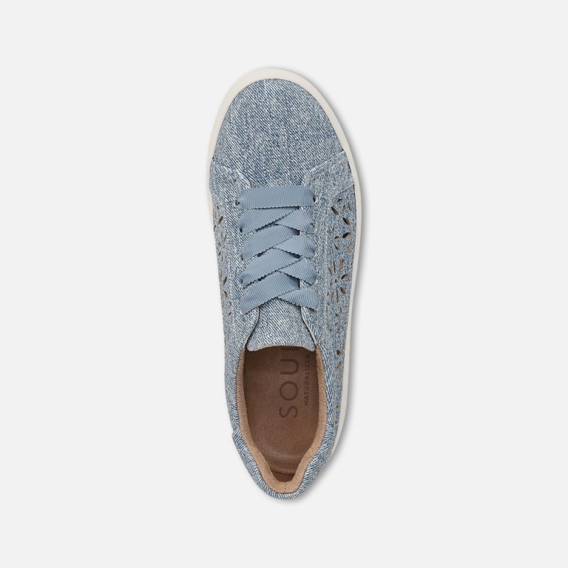 Naturalizer SOUL Neela-Perf Sneaker Womens Light Blue Slip On Sneakers NN61-8701K5
