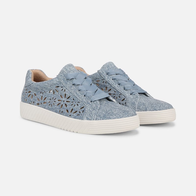 Naturalizer SOUL Neela-Perf Sneaker Womens Light Blue Slip On Sneakers NN61-8701K5