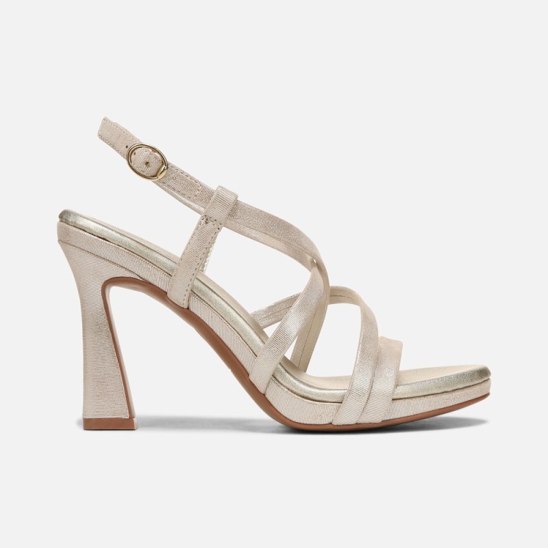 Naturalizer Luisa Dress Sandal Womens Light Gold Heeled Sandals FQ28-2088P9