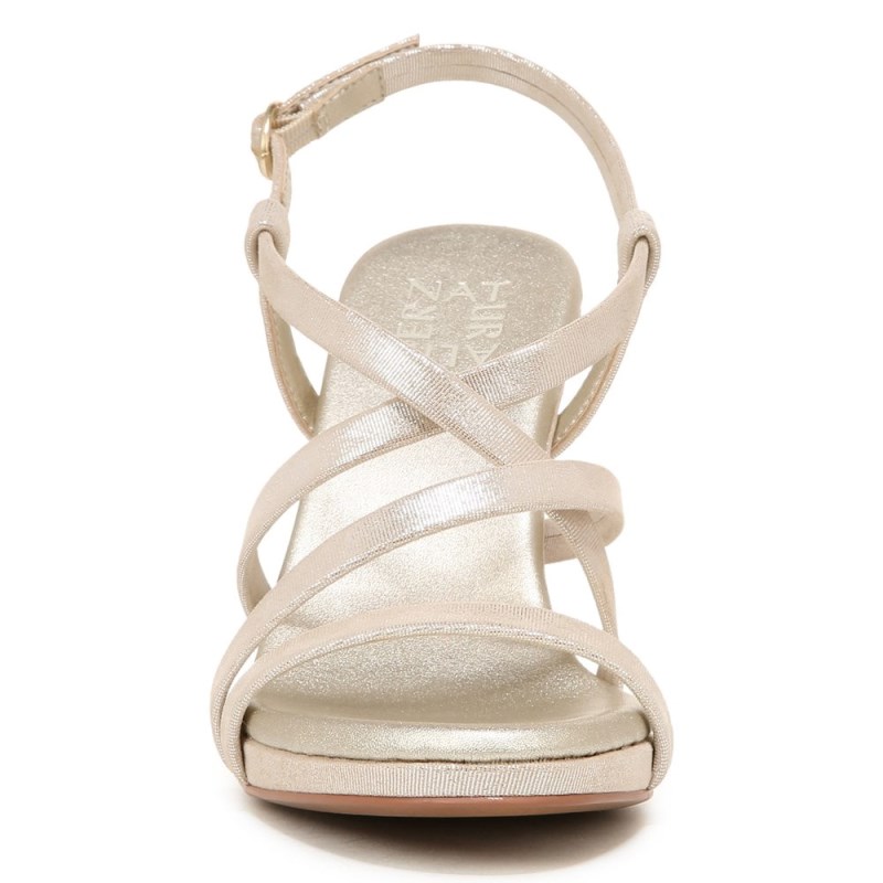 Naturalizer Luisa Dress Sandal Womens Light Gold Heeled Sandals FQ28-2088P9