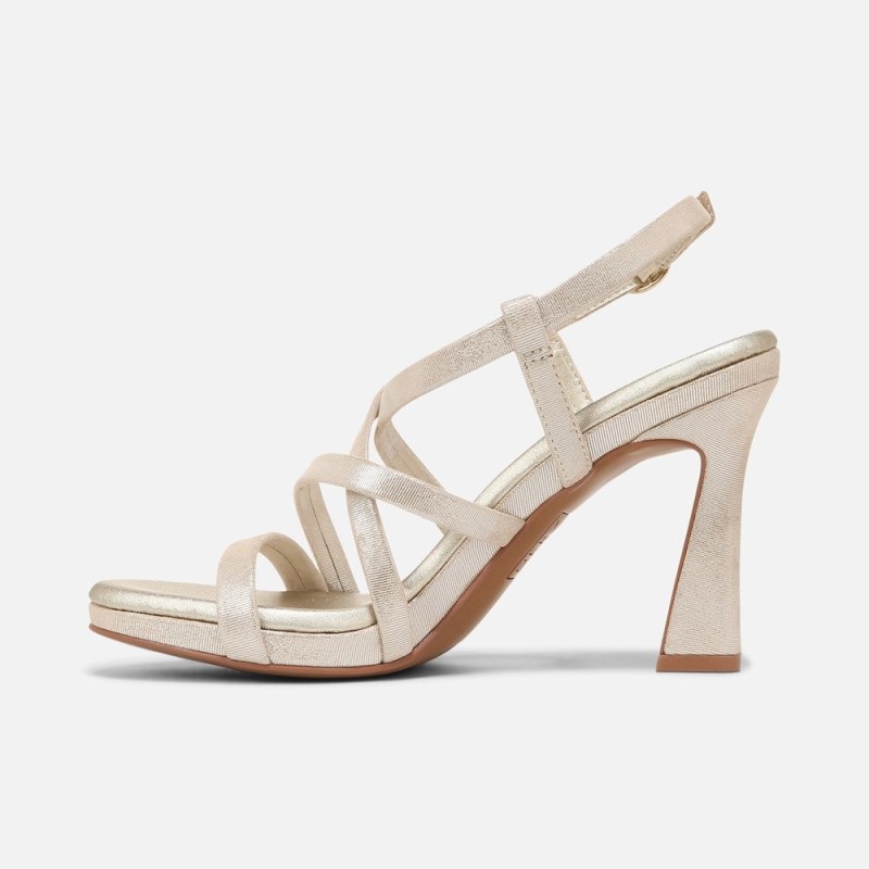 Naturalizer Luisa Dress Sandal Womens Light Gold Heeled Sandals FQ28-2088P9