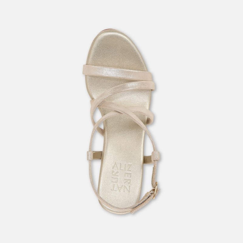 Naturalizer Luisa Dress Sandal Womens Light Gold Heeled Sandals FQ28-2088P9