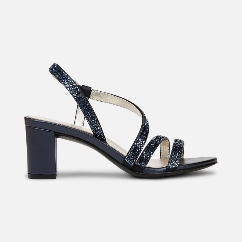 Naturalizer Vanessa 3 Sandal Womens Navy Heeled Sandals UW71-7721G8