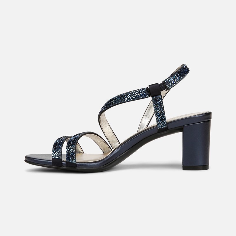 Naturalizer Vanessa 3 Sandal Womens Navy Heeled Sandals UW71-7721G8