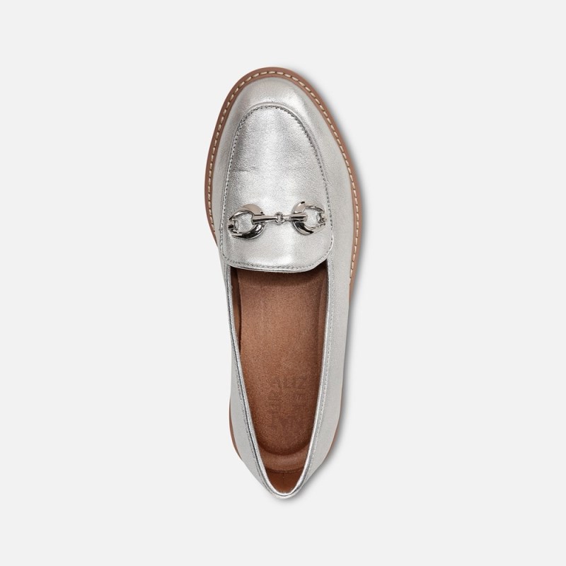 Naturalizer Adiline Bit Loafer Womens Silver Loafers ZI63-7153T5