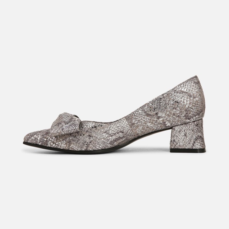 Naturalizer Mavis Bow Pump Womens Silver Pumps CV72-1352N7