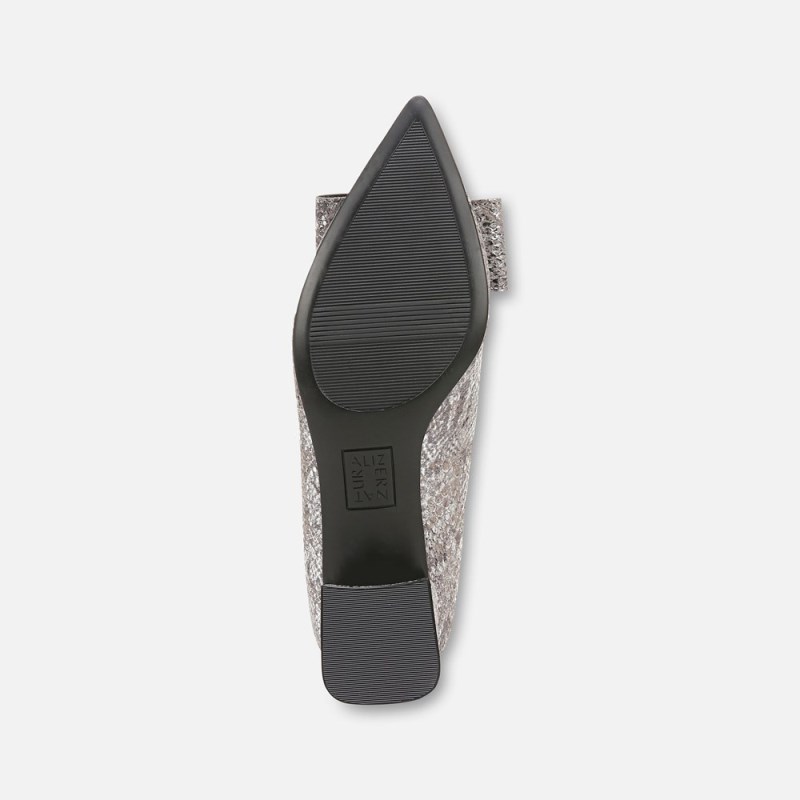Naturalizer Mavis Bow Pump Womens Silver Pumps CV72-1352N7