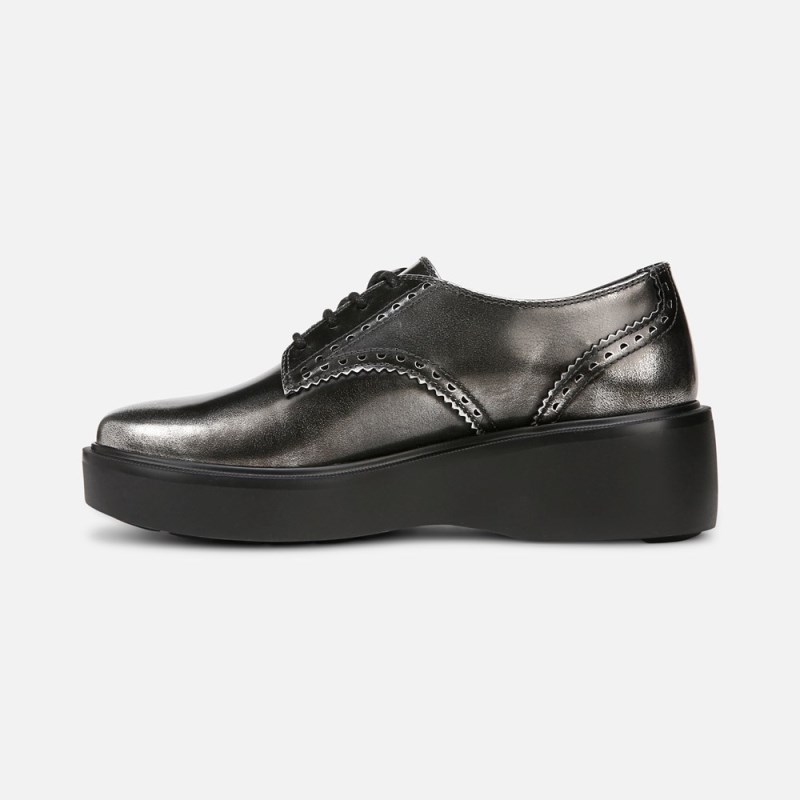 Naturalizer Obtain Lace up Derby Womens Silver Loafers CQ60-6410W5