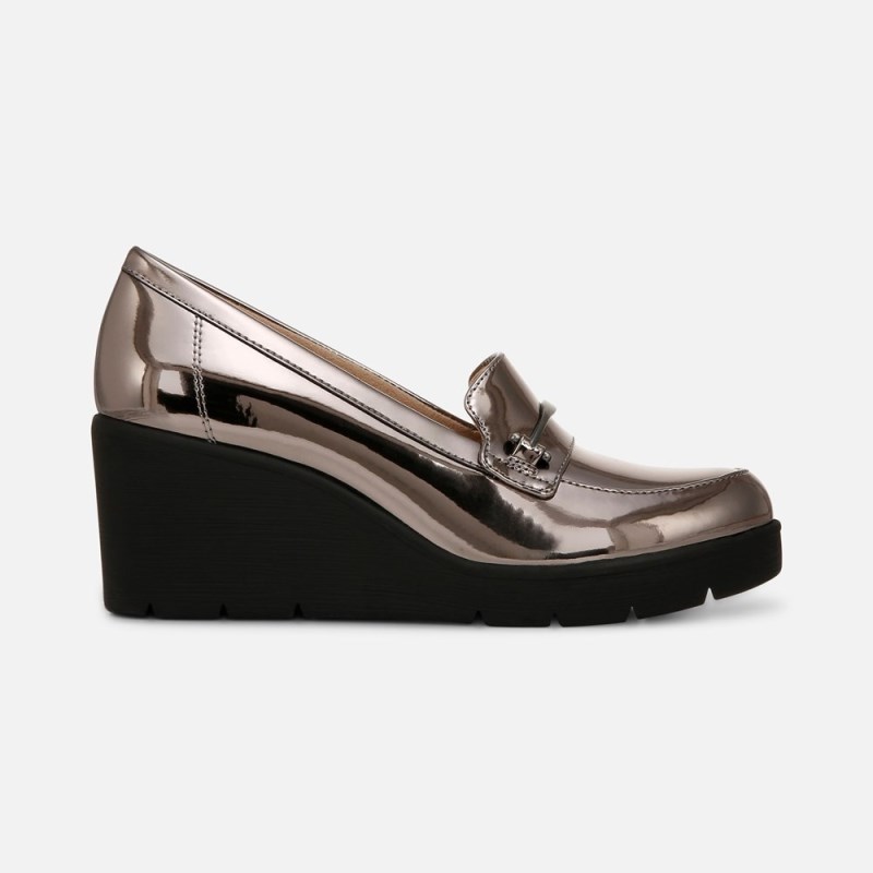 Naturalizer SOUL Achieve Wedge Womens Silver Wedges XT50-4240E5