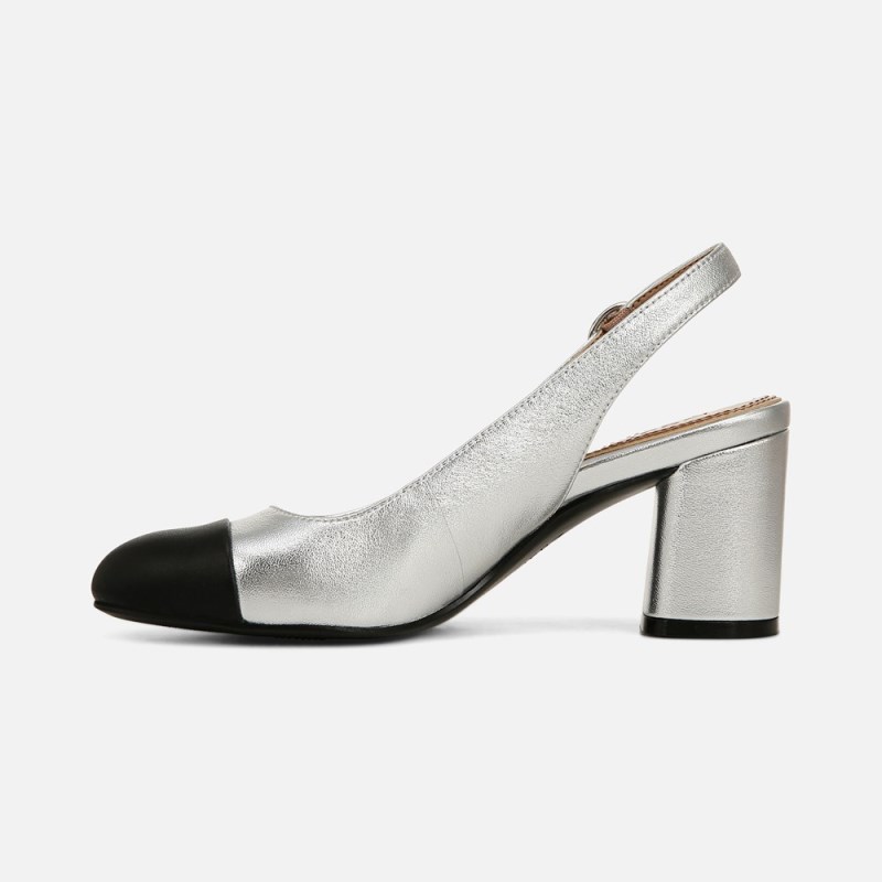 Naturalizer Sophie Slingback Pump Womens Sliver Pumps BA51-8571B9