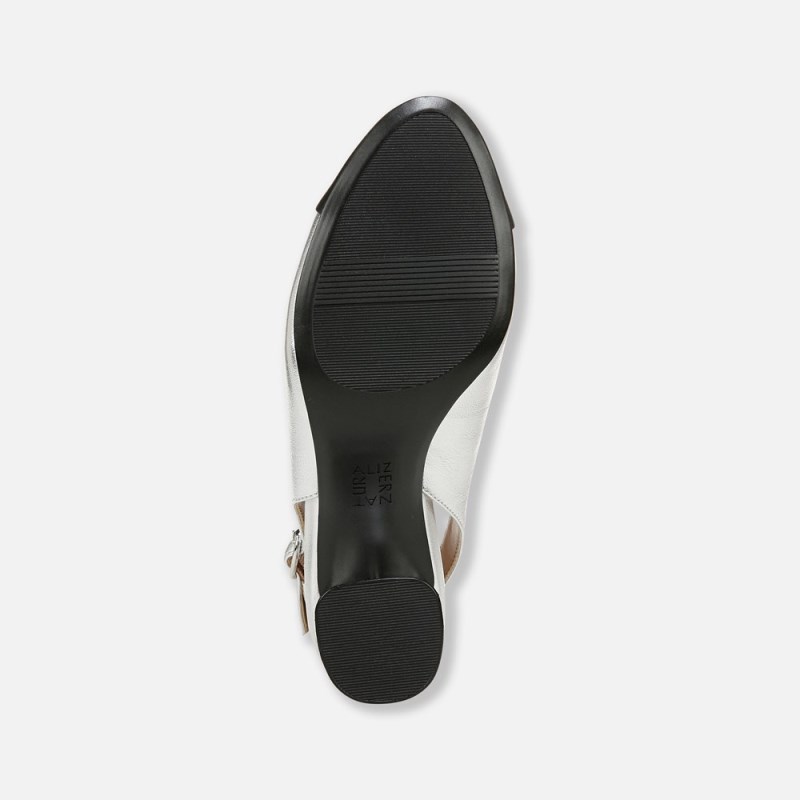 Naturalizer Sophie Slingback Pump Womens Sliver Pumps BA51-8571B9