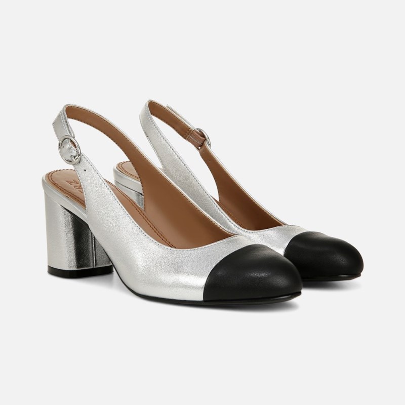 Naturalizer Sophie Slingback Pump Womens Sliver Pumps BA51-8571B9