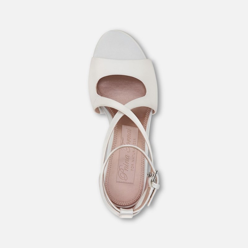 Naturalizer Amor 2 Dress Sandal Womens White Heeled Sandals LU99-5149J7