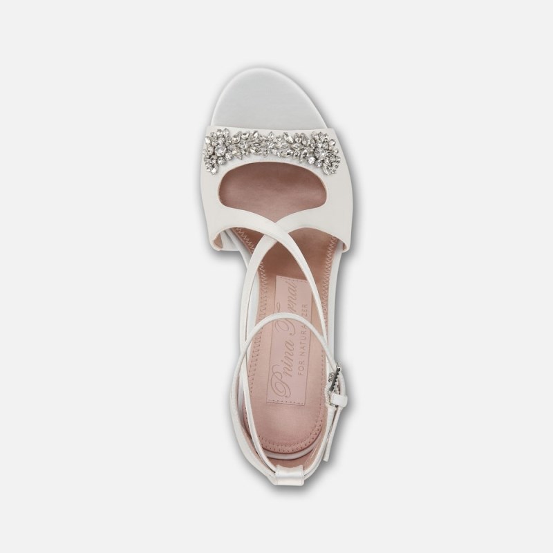 Naturalizer Amor Dress Sandal Womens White Heeled Sandals ZS84-7424V2