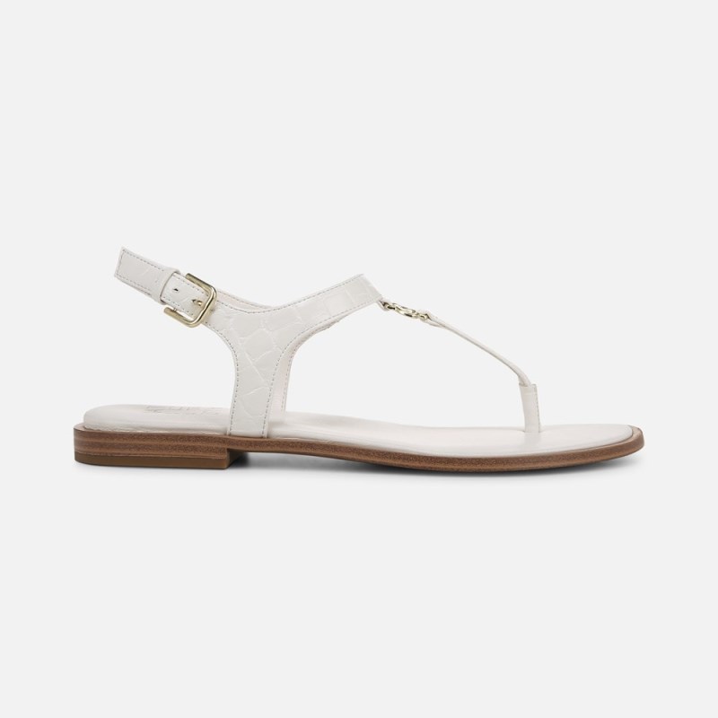 Naturalizer Lizzi Sandal Womens White Flat Sandals OJ88-2788P2