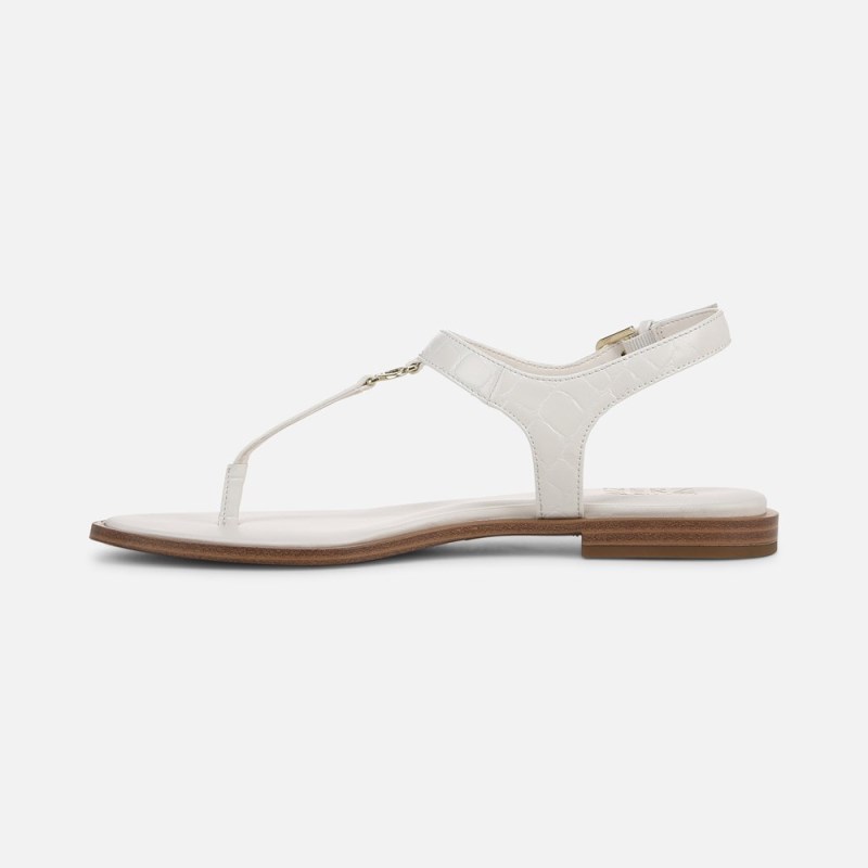 Naturalizer Lizzi Sandal Womens White Flat Sandals OJ88-2788P2