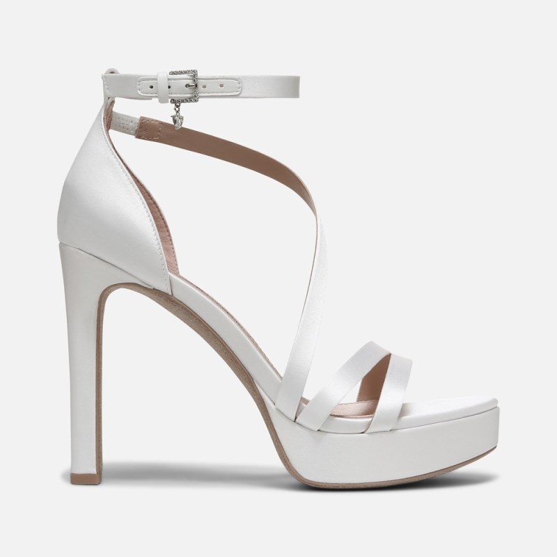 Naturalizer Love 2 Dress Sandal Womens White Heeled Sandals AV19-7319Y8