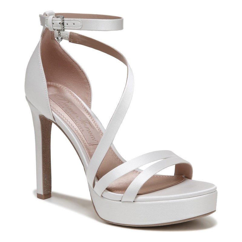 Naturalizer Love 2 Dress Sandal Womens White Heeled Sandals AV19-7319Y8