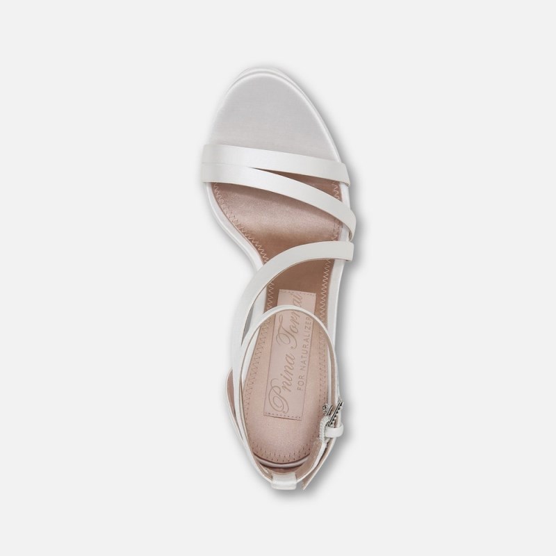 Naturalizer Love 2 Dress Sandal Womens White Heeled Sandals AV19-7319Y8