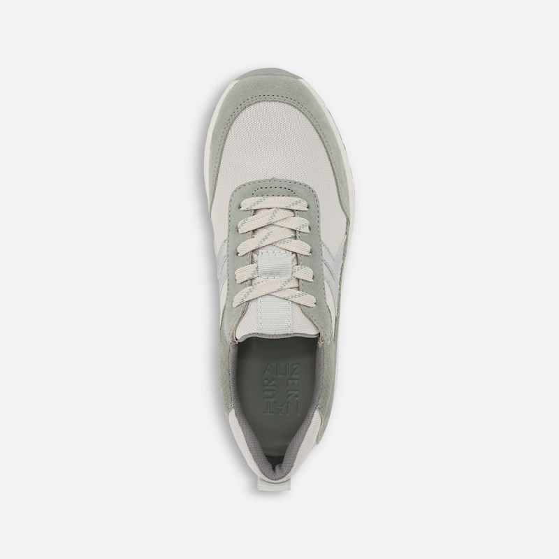 Naturalizer Shay Jogger Lace Up Sneaker Womens White / Green Lace Up Sneakers JY51-4061I1